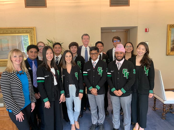 Granada Hills Academic Decathlon Team Honored by Gov. Newsom