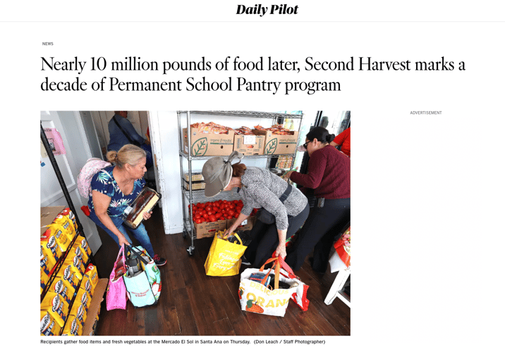 Photo of Daily Pilot news article. 