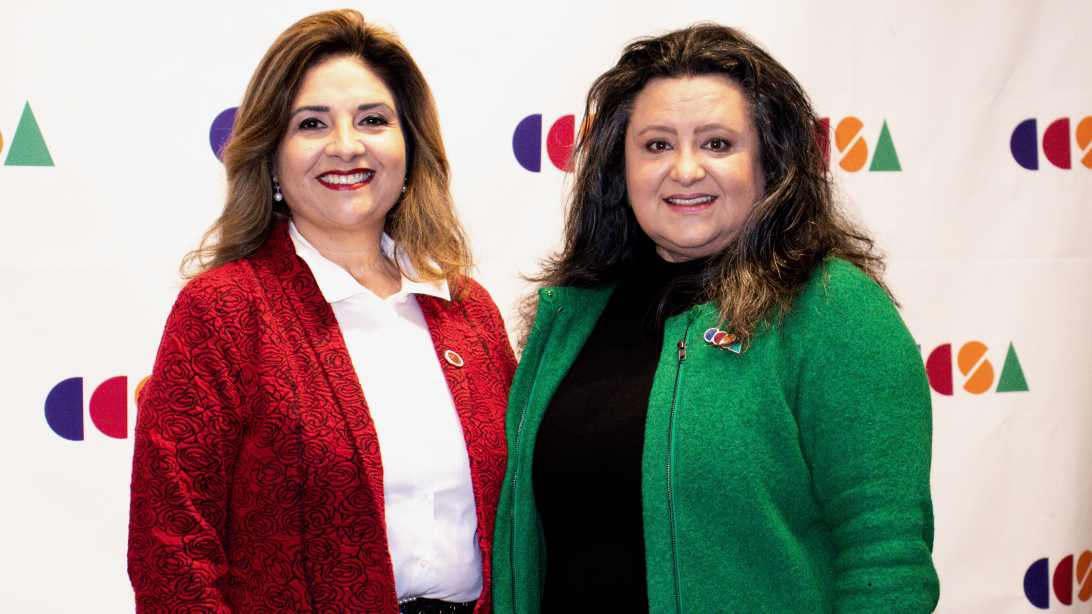 California Senator Marie Alvarado-Gil and Myrna Castrejón, CCSA's President and CEO
